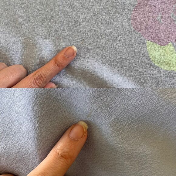 Vintage 80s GIVENCHY Intimite Paris Pastel Blue Floral Maxi Mumu Nightgown OS - Picture 7 of 7